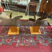 Grande table en rotin de Maurizio Mariani