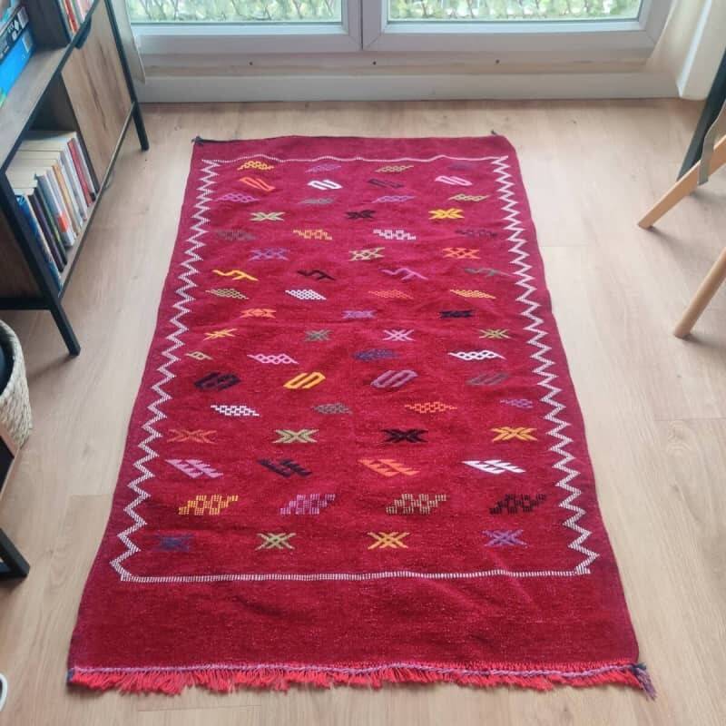 Bespoke Berber rug Bordeaux