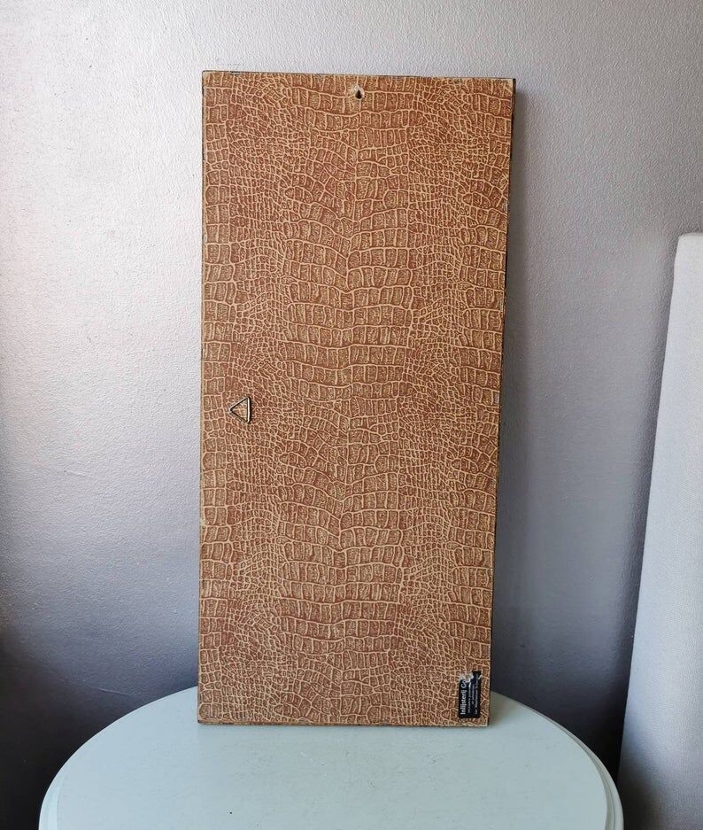 Set 2 vintage Italian wooden mirrors 80s 50x24cm