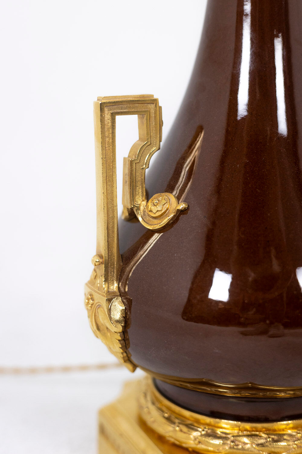 Pair of lamps in porcelain and bronze circa 1880