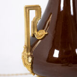 Pair of lamps in porcelain and bronze circa 1880