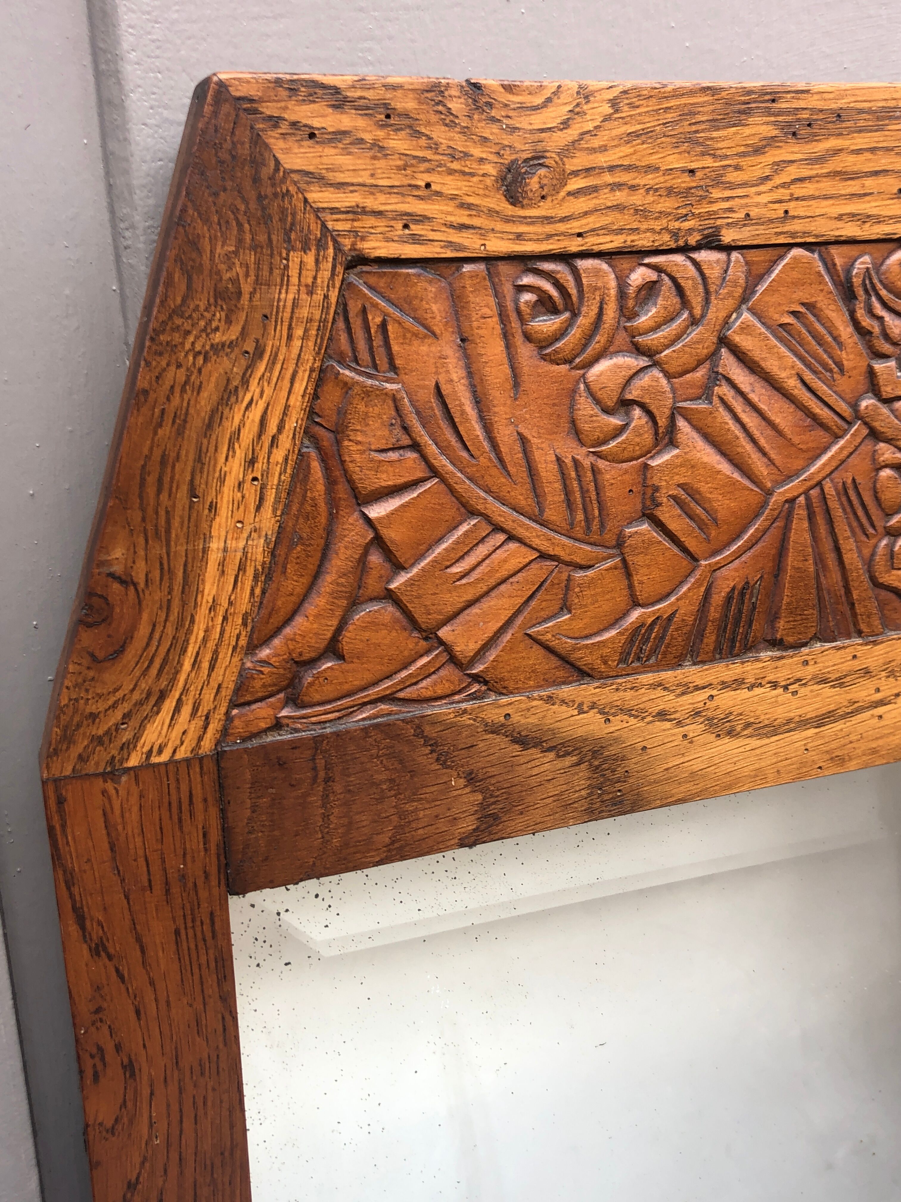 Mirror wood carved 51x97cm