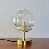 Bubbled glass lamp