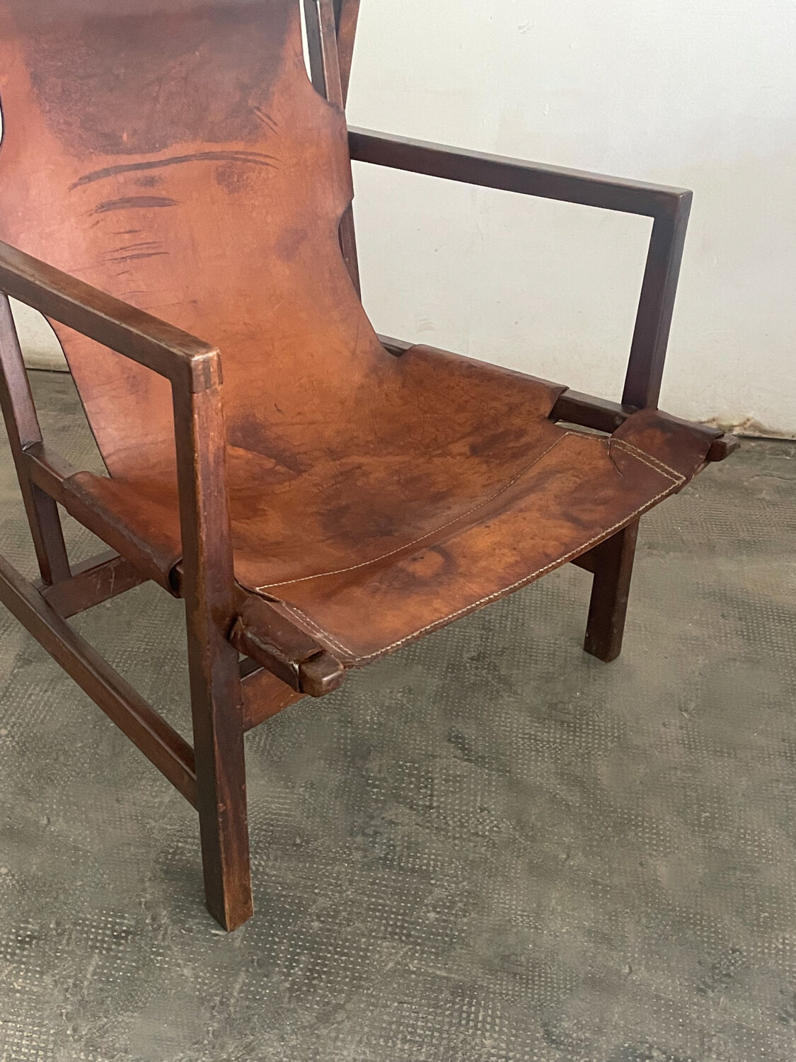 Rationalist Spanish Leather chair