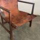 Fauteuil en cuir espagnol rationaliste