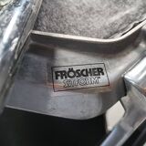 Futuristic Octagonal Metal Chairs by Froscher Sitform, 1990s - set of 10
