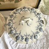 Sarreguemines Iron Earth Soup Tureen Pine Cones