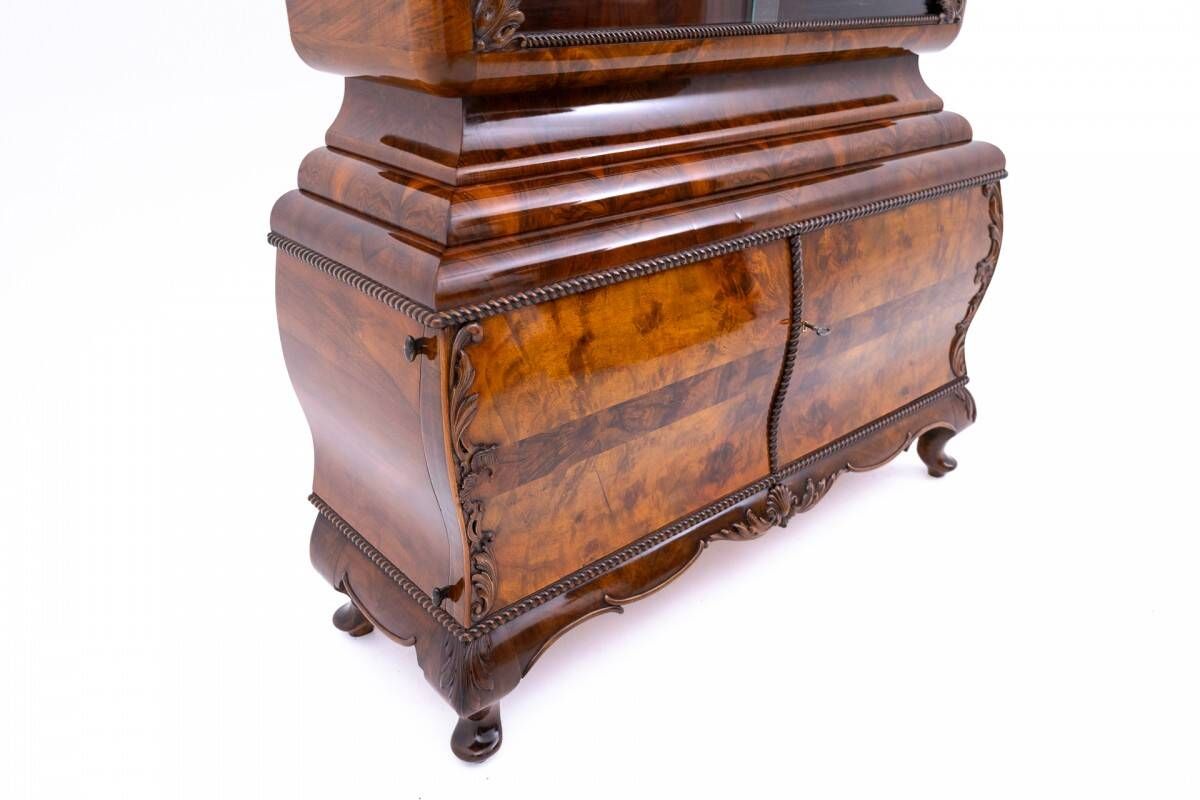Display cabinet, Poland, circa 1930. RESTORED.