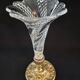 Cornet or tulip vase, centrepiece, Baccarat crystal 19th century