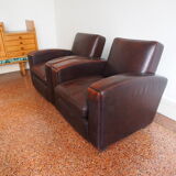 Set of two Club armchairs