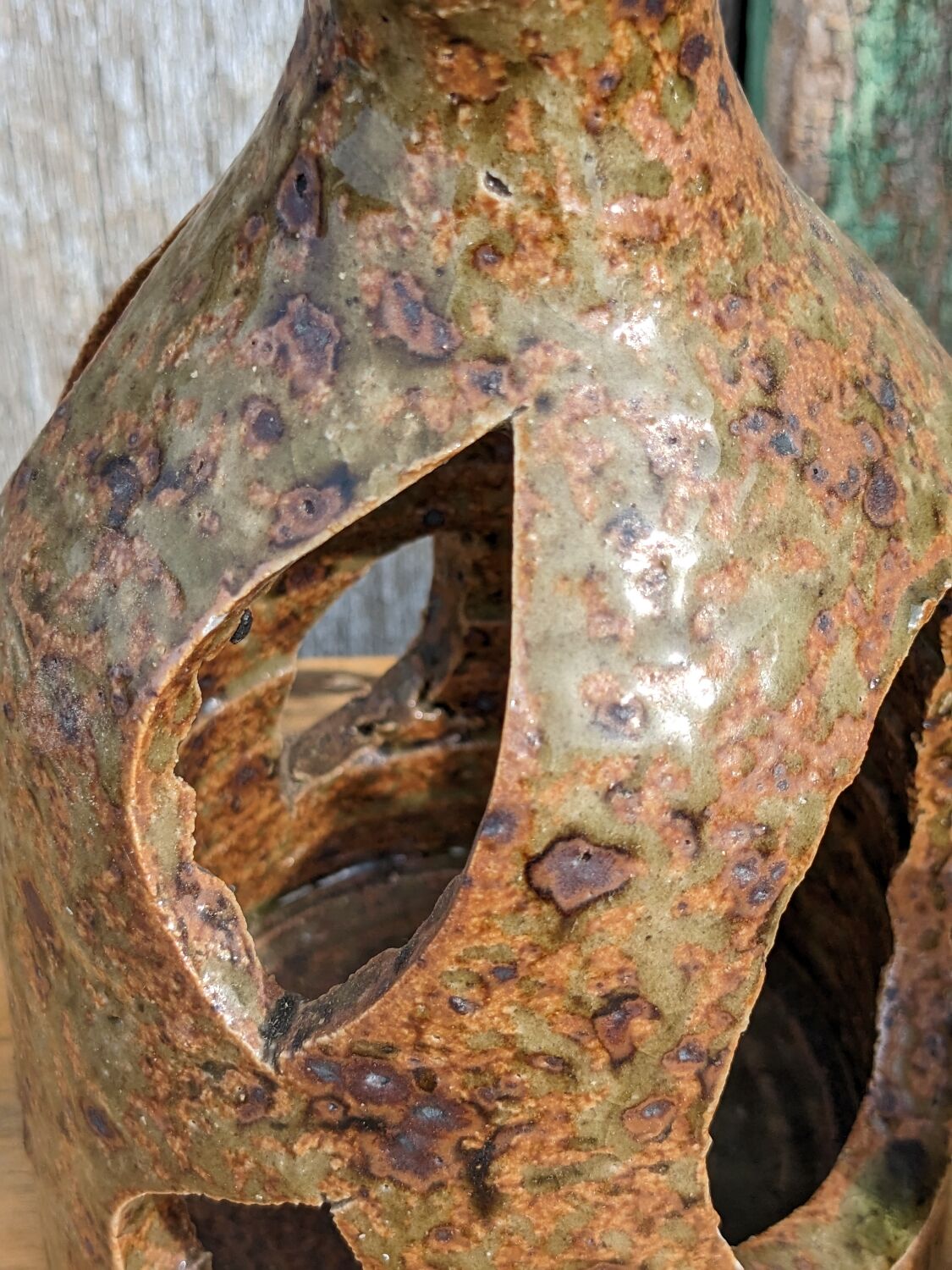 Sandstone lantern candle holder