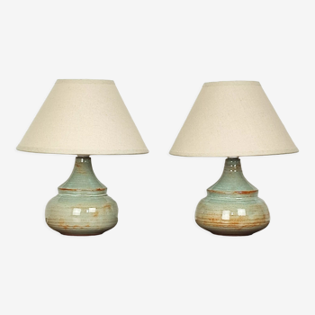 Stoneware bedside lamps