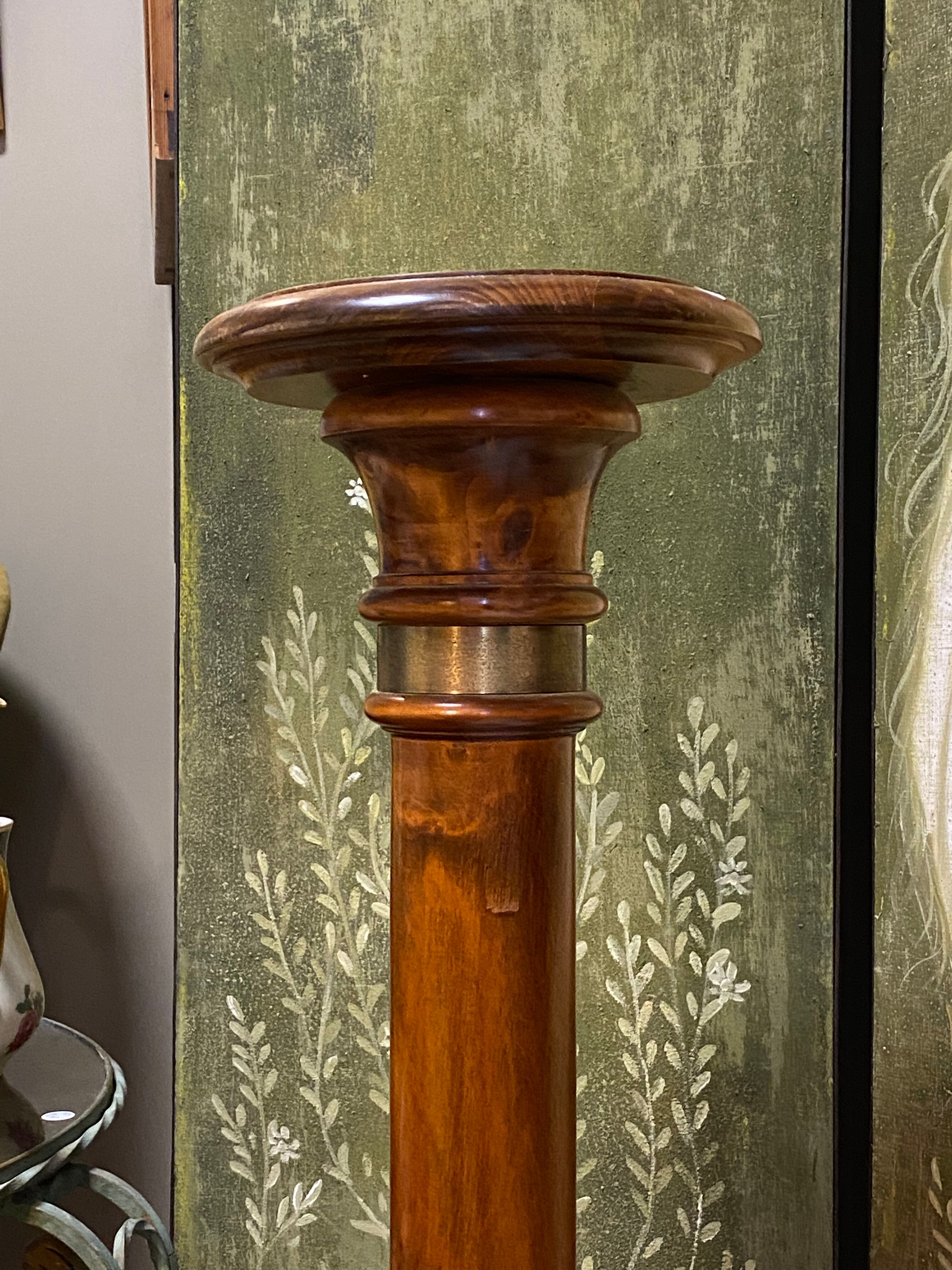 Wooden and brass harness