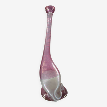 Vase Heiner Dusterhaus pour Vera Walther Cobra German Art Glass Signé