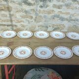 10 vintage Scania dessert plates