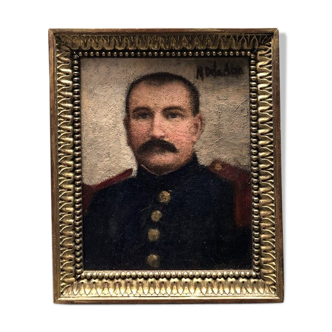 Tableau portrait militaire début XXème