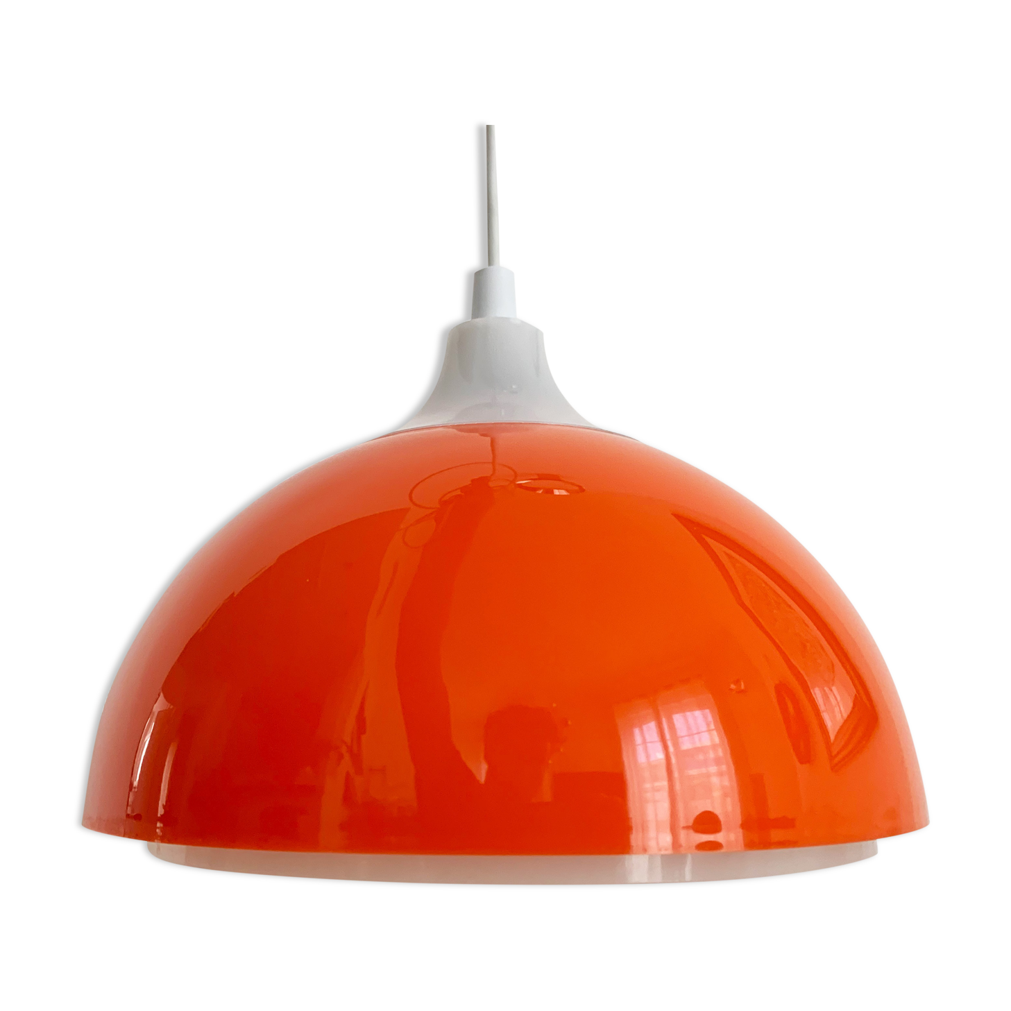 Suspension Red space age par A. Schröder Kemi, Danemark années 1970