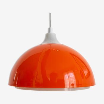 Red Space Age Ceiling Light by A. Schröder Kemi, Denmark 1970s