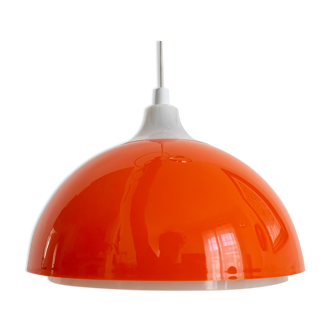 Red Space Age Ceiling Light by A. Schröder Kemi, Denmark 1970s