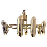 Space Age Multi Lights Ceiling Lamp in the Style of Stilnovo, Italy 1970's