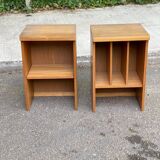 Pair of Scandinavian wooden vinyl furniture
