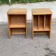 Pair of Scandinavian wooden vinyl furniture
