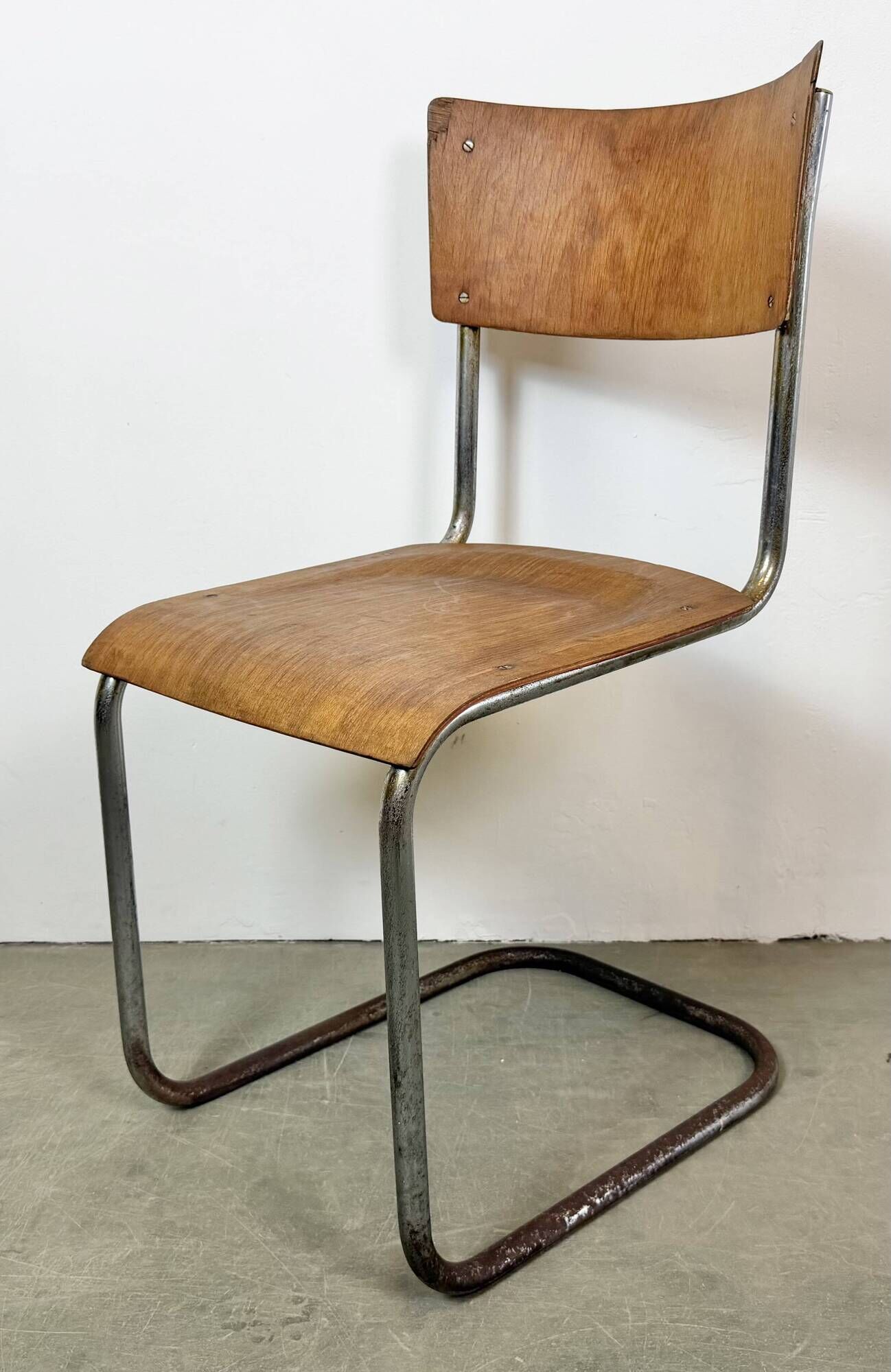 Chaise d'atelier vintage, années 1960