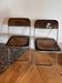 Set of 2 smoked Plexiglas chairs