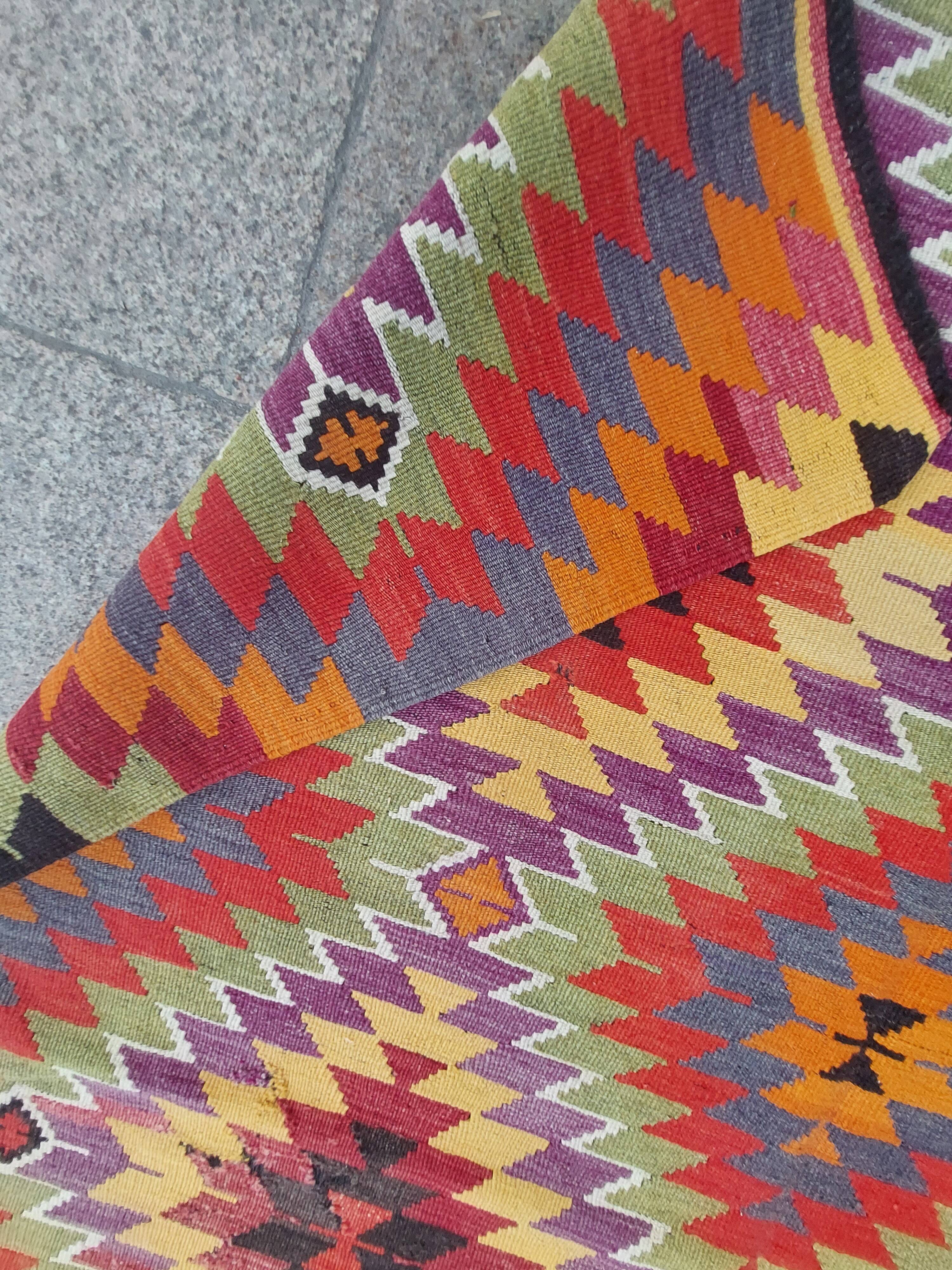 Turkish Kilim Rug,302x177 cm,myk-1650.