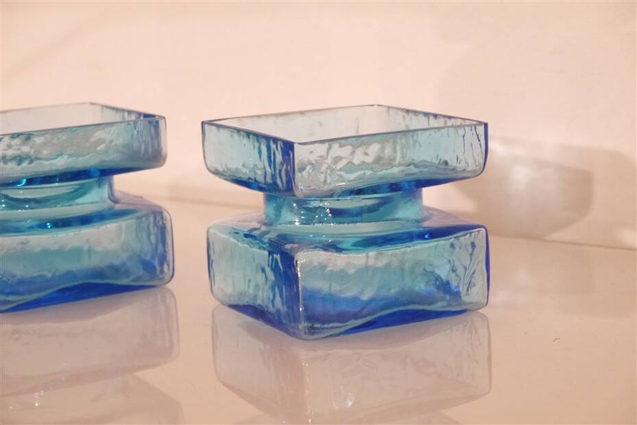 Pair of glass vases by Helena Tynell