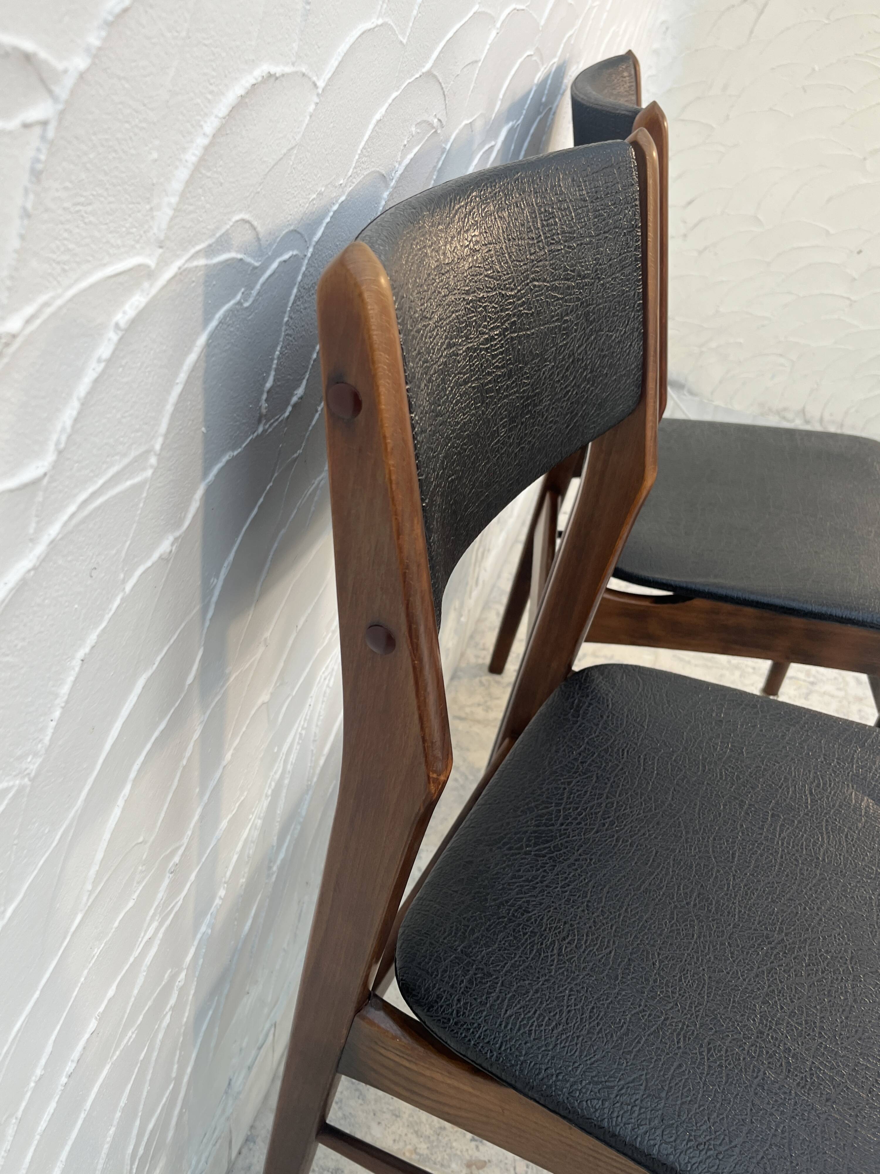 Pair of vintage Scandinavian style chairs from the 1960s.