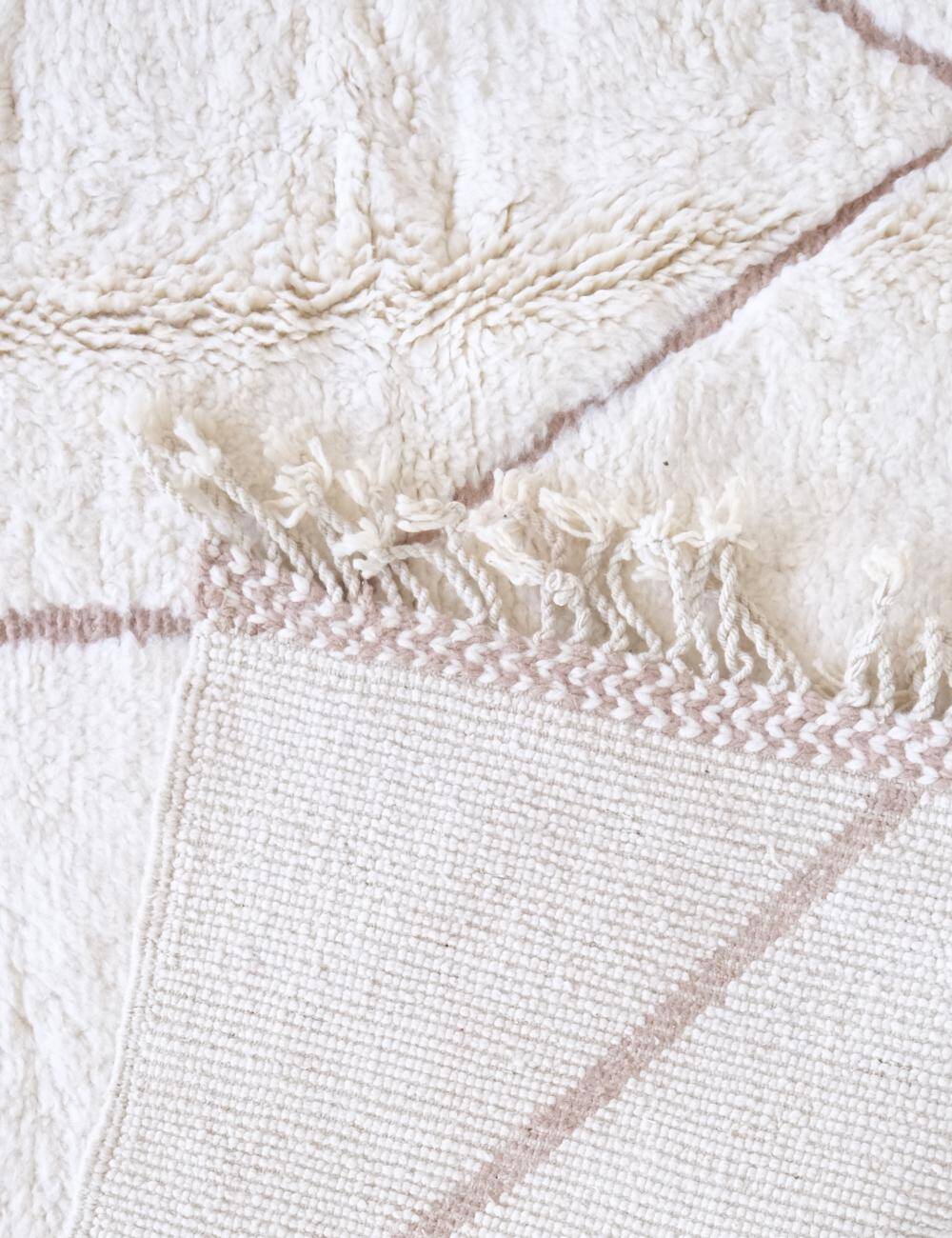 Tapis Beni Ouarain blanc