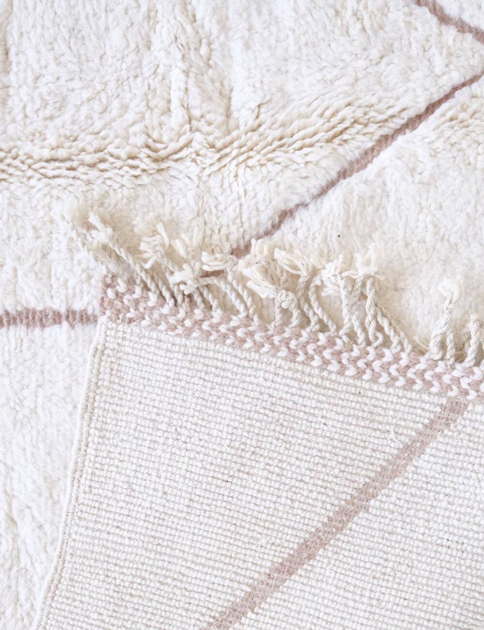Tapis Beni Ouarain blanc
