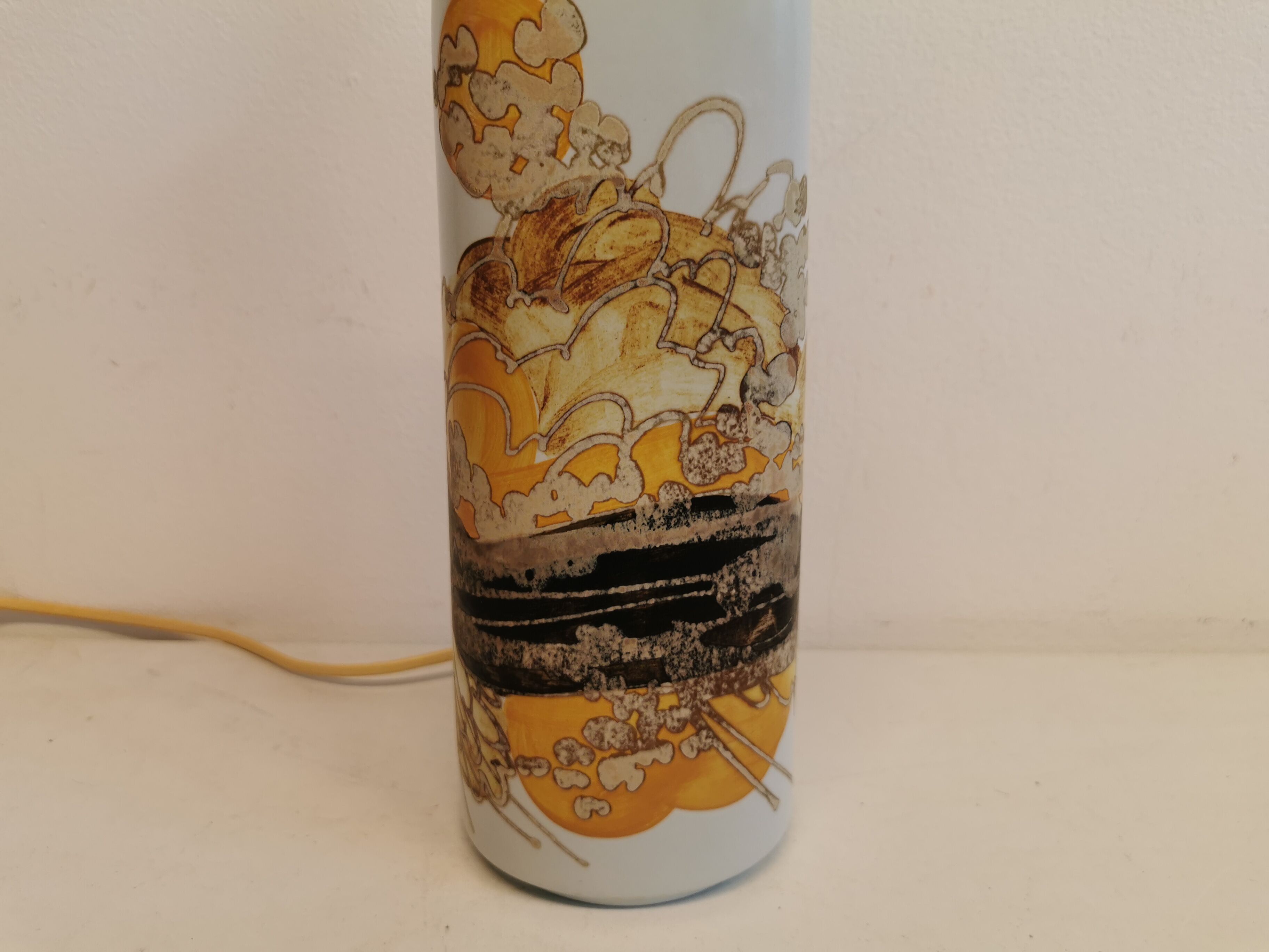 Table lamp designed by Ellen Malmer for royal copenhagen in the 1960s, part of the Siena series