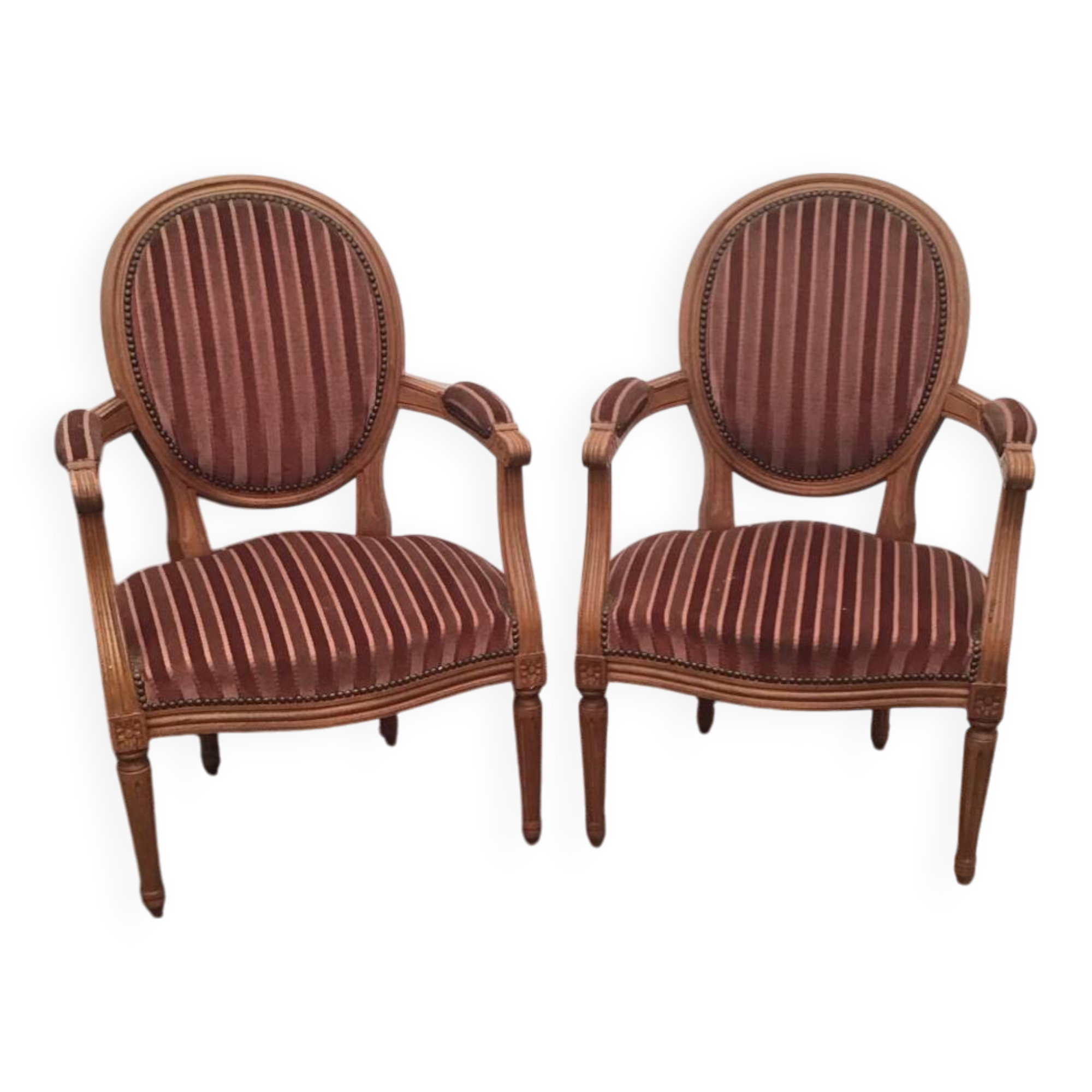 2 Louis XVI style armchairs