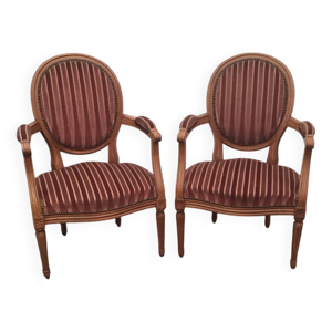 2 fauteuil style Louis - xvi