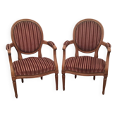 2 fauteuil style Louis XVI