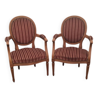 2 fauteuil style Louis XVI
