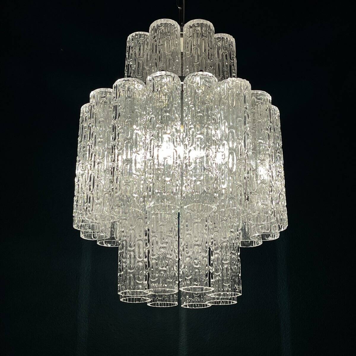 Murano glass chandelier by Venini, Italy, 1960s