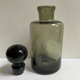 Smoked glass carafe bottle