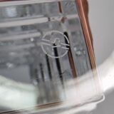 Crystal candle holder, Saint-Louis design Jean Sala