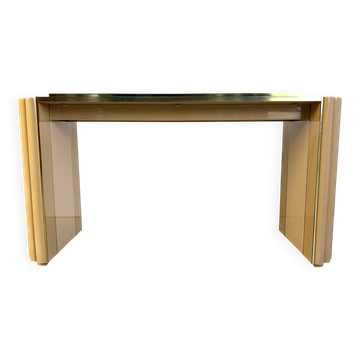 Lacquer console by Alain Delon for Maison Jansen, 1970s