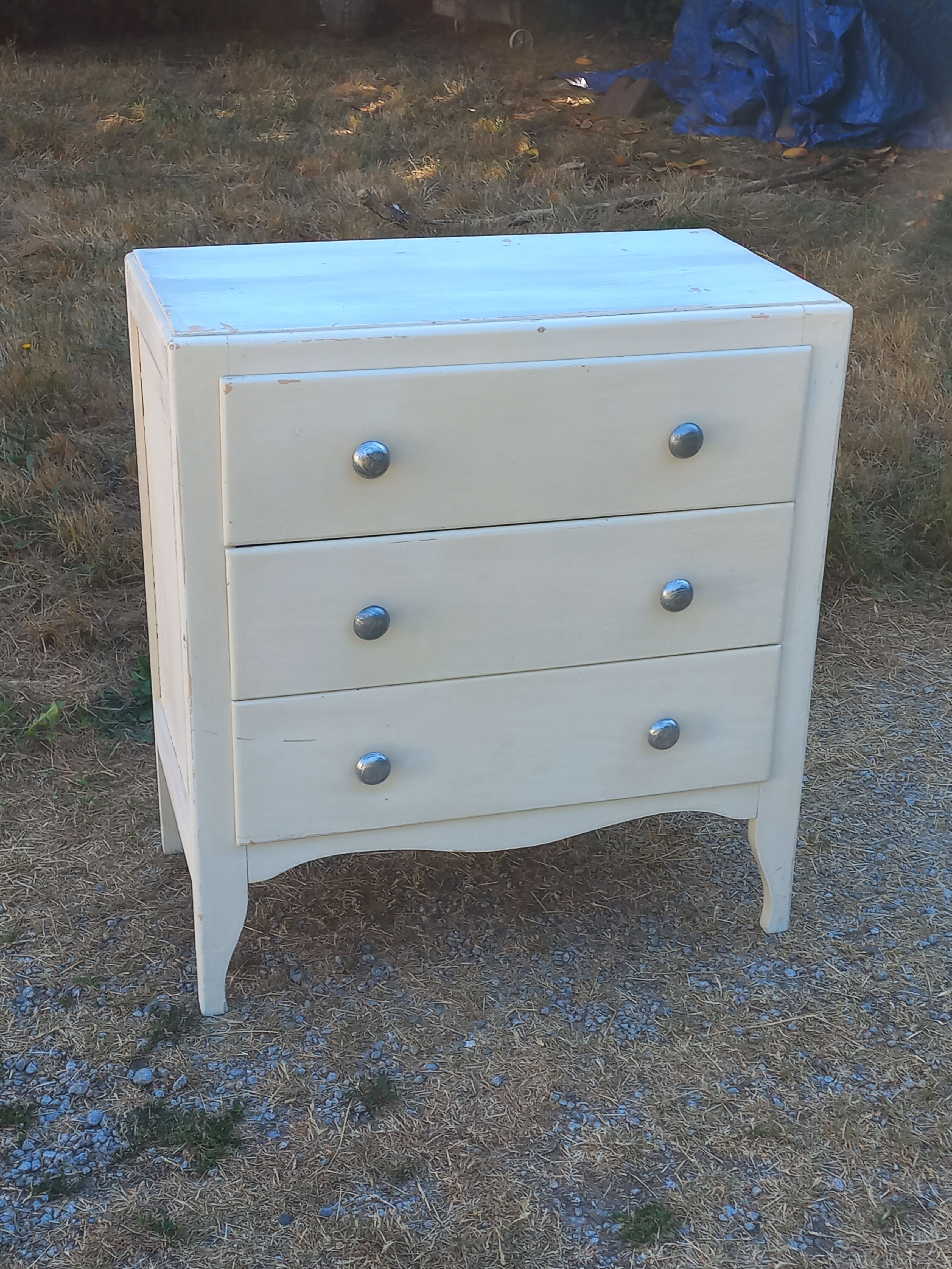 Commode vintage 3 tiroirs des années 50