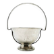 Art Deco sugar bowl, silver-plated brass, Poland, 1920s