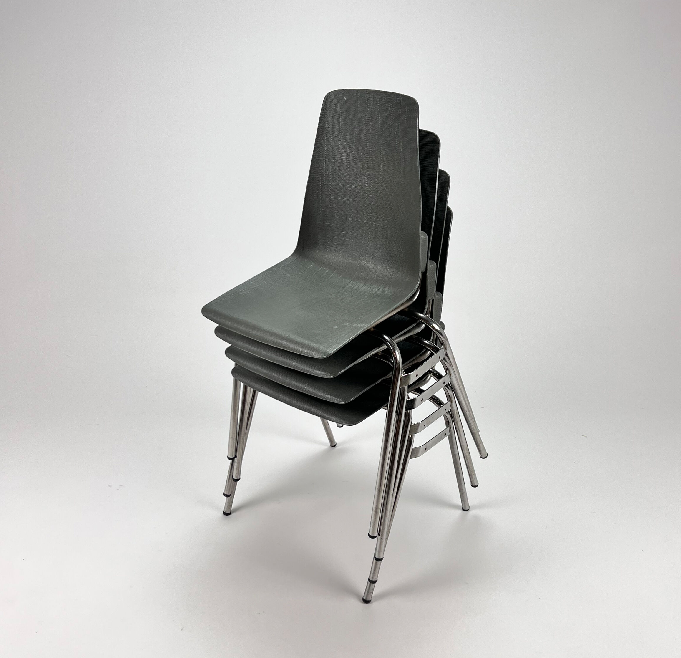 Set of 4 Vintage Fantasia chairs, France, 1960s