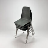 Ensemble de 4 chaises vintage Fantasia France années 1960