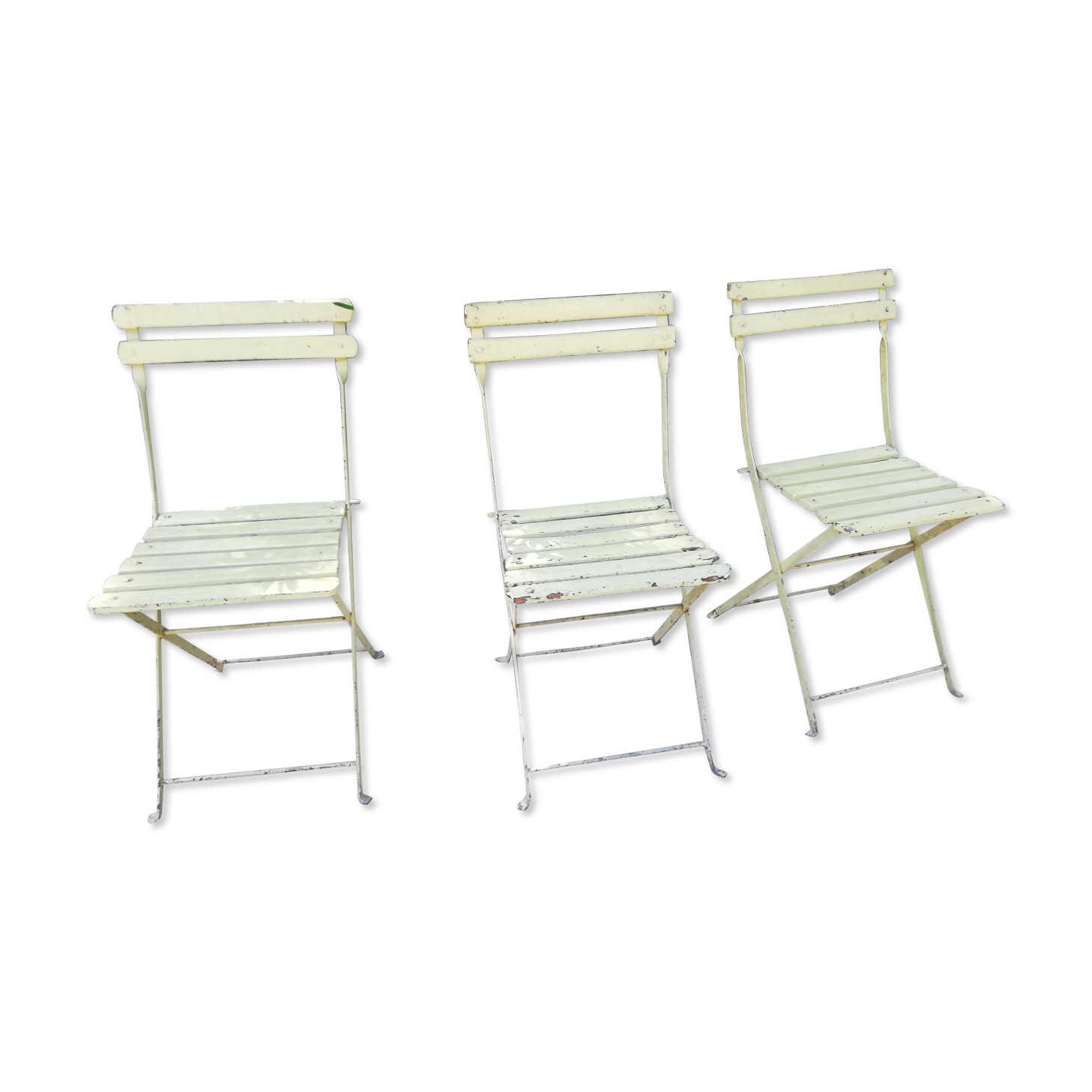 3 garden folding chairs