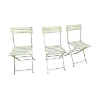 3 garden folding chairs