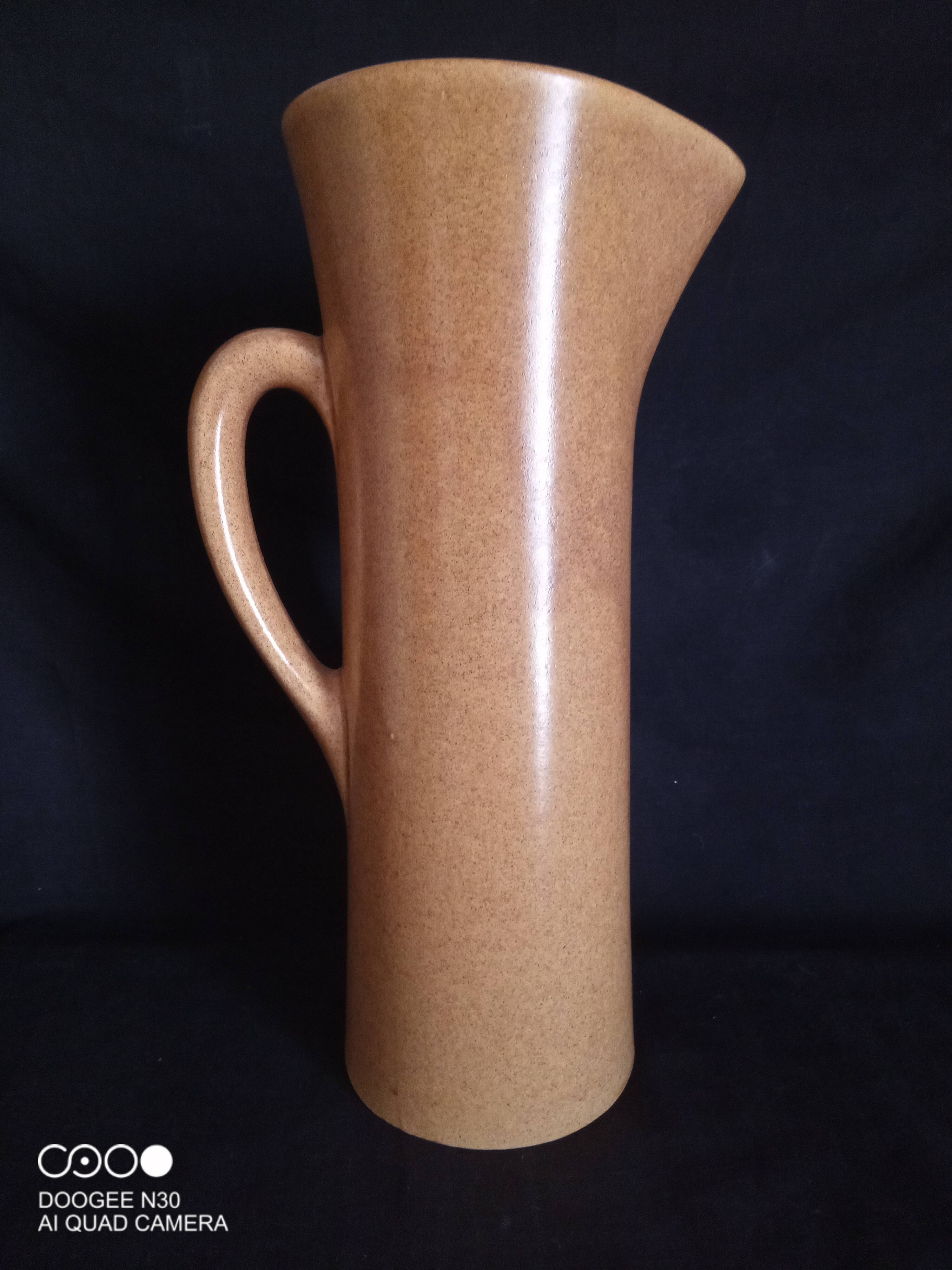 Art Deco ceramic water carafe, signed