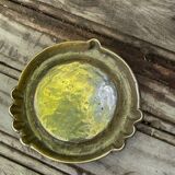 Cendrier en laiton brutaliste italien signe Tonini